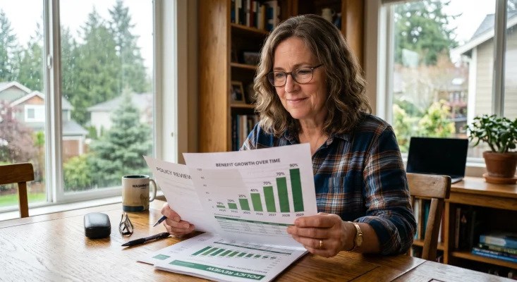 Graded benefit guaranteed life insurance